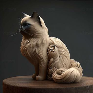 3D model Birman cat (STL)